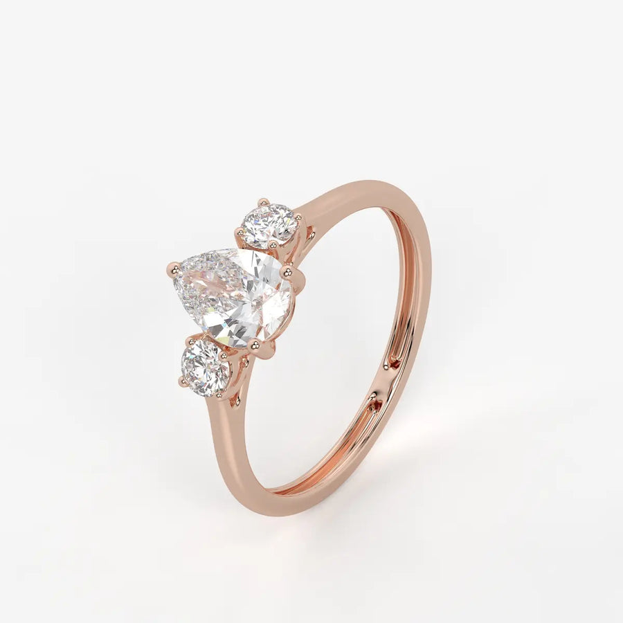 Seraphina Pear Brilliance Trio Ring