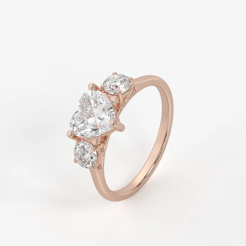 Valentia Infinite Heart Trio Ring