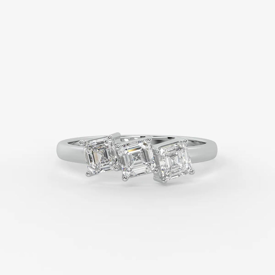 Luminaire Geometric Trio Diamond Ring