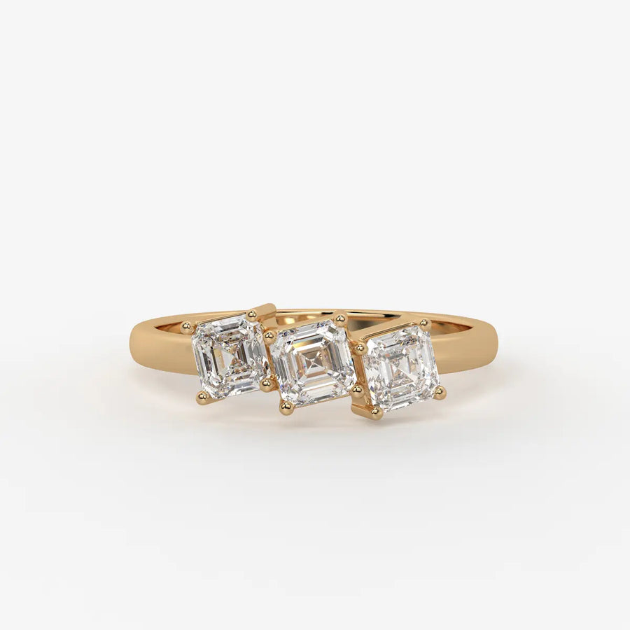Luminaire Geometric Trio Diamond Ring