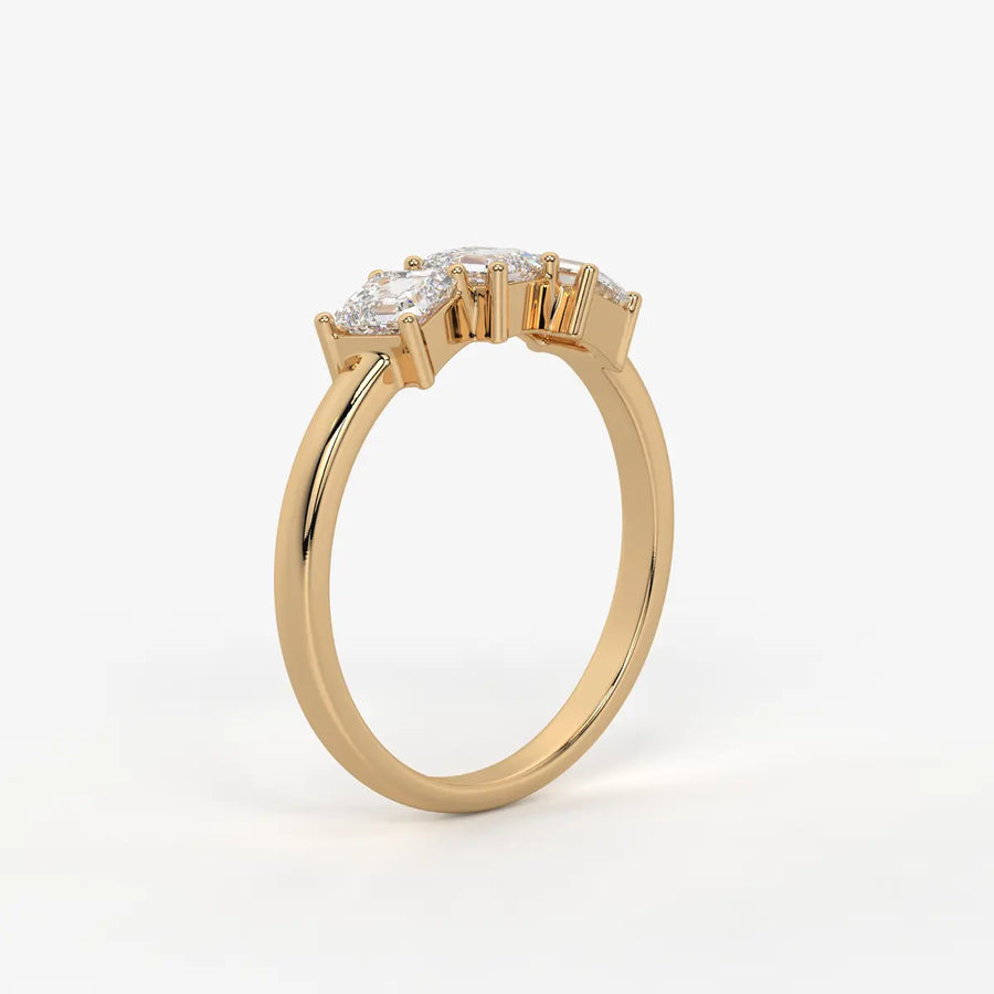 Luminaire Geometric Trio Diamond Ring