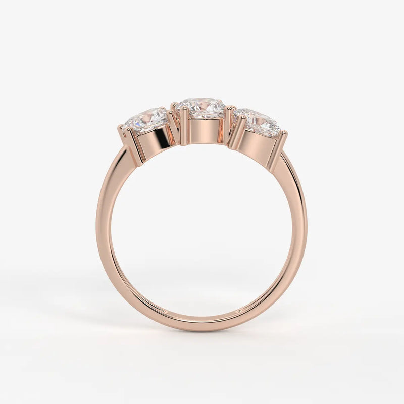 Cushira Trio Radiance Diamond Statement Ring