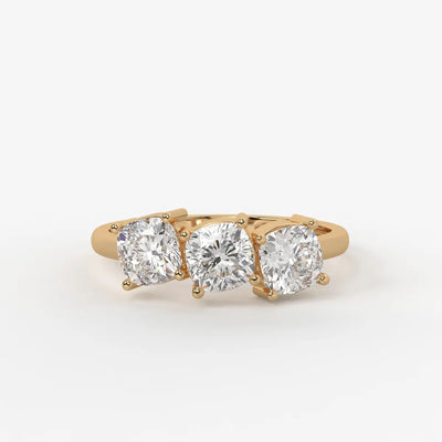 Cushira Trio Radiance Diamond Statement Ring