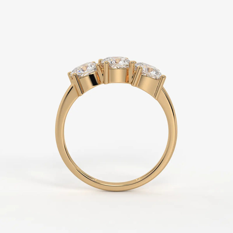 Cushira Trio Radiance Diamond Statement Ring