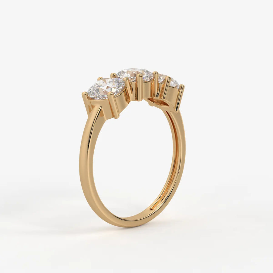 Cushira Trio Radiance Diamond Statement Ring