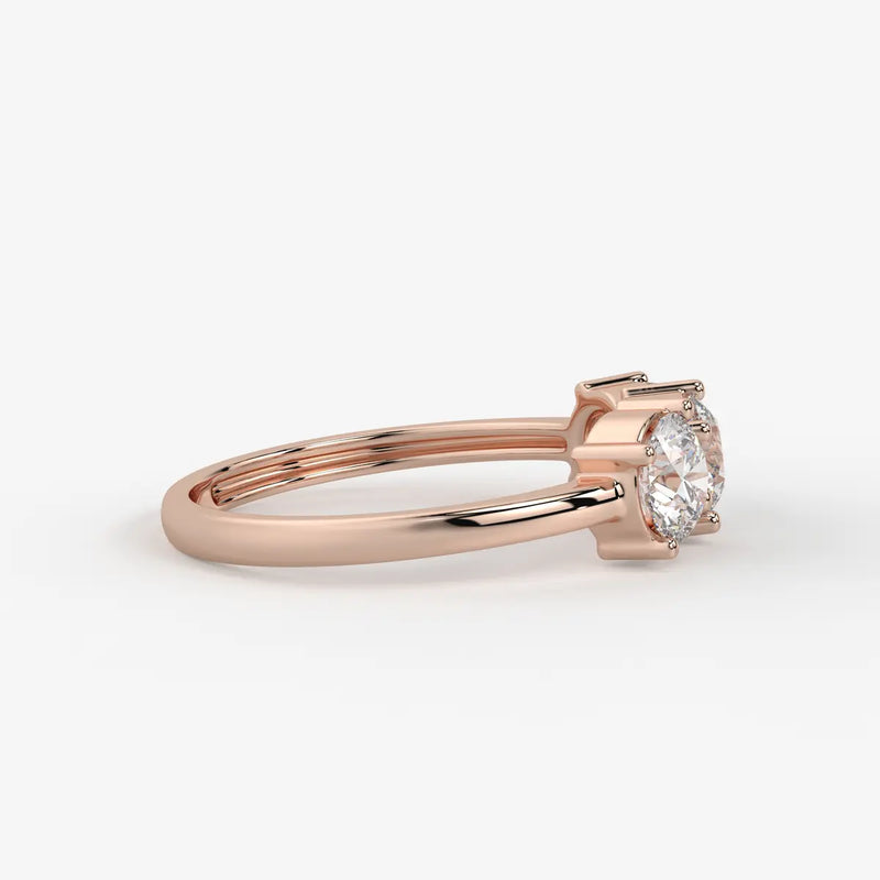 Triara Brilliance Round Diamond Trilogy Ring