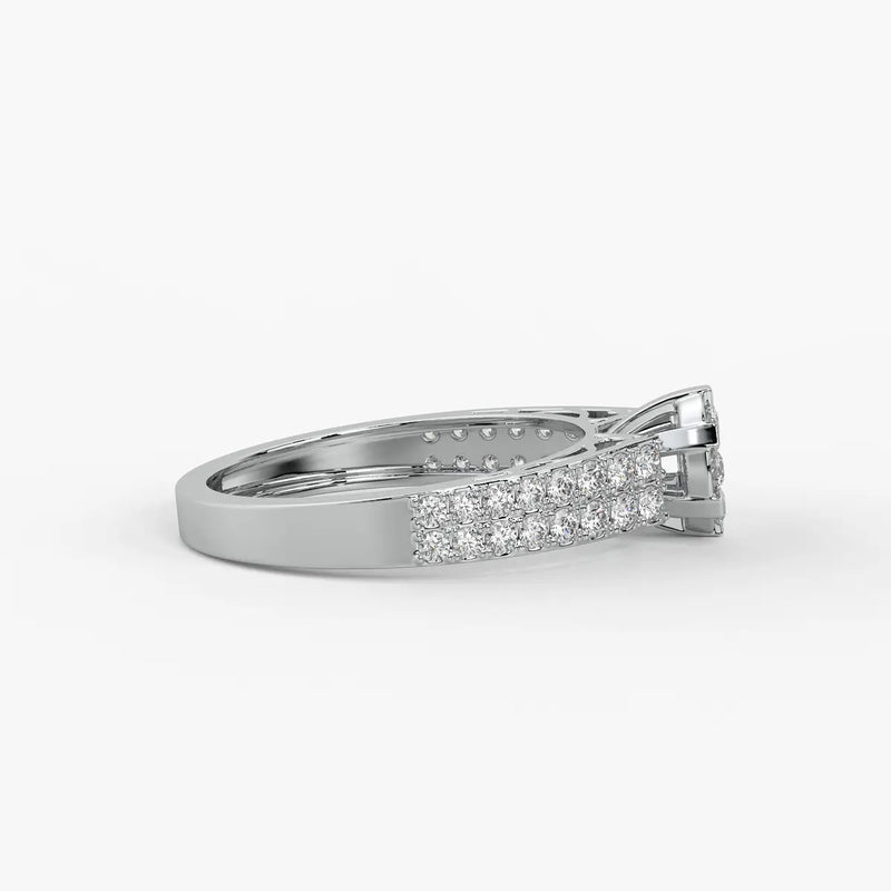 Lunara Petal Cluster Diamond Ring