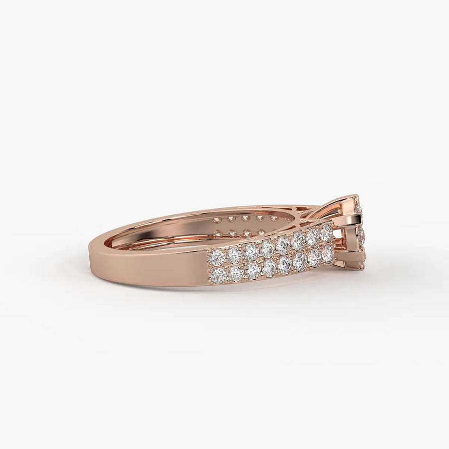 Lunara Petal Cluster Diamond Ring