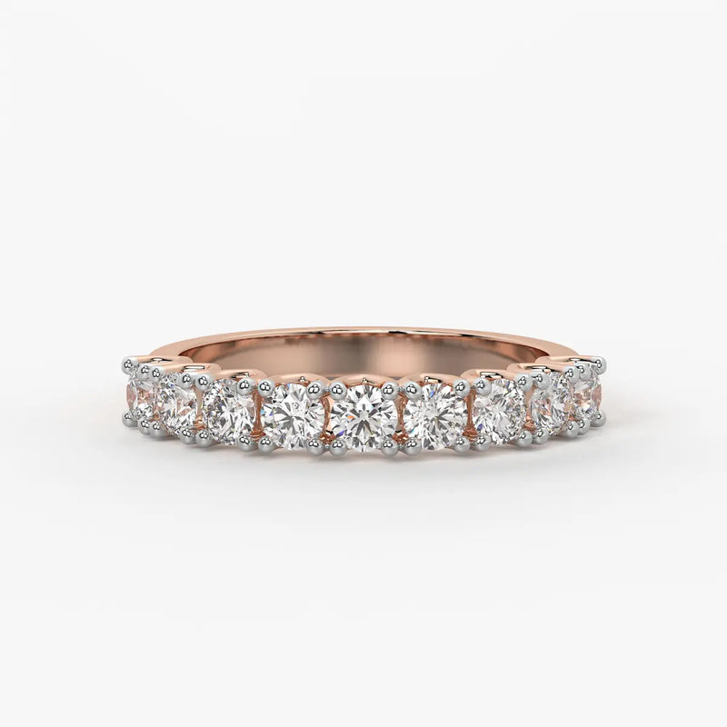Round Eternity Stack Ladies Ring