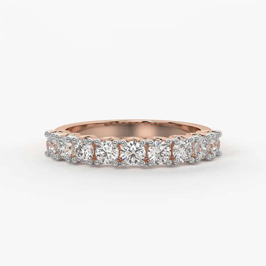 Round Eternity Stack Ladies Ring