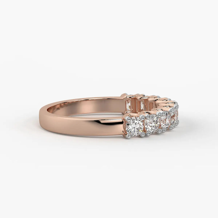 Round Eternity Stack Ladies Ring