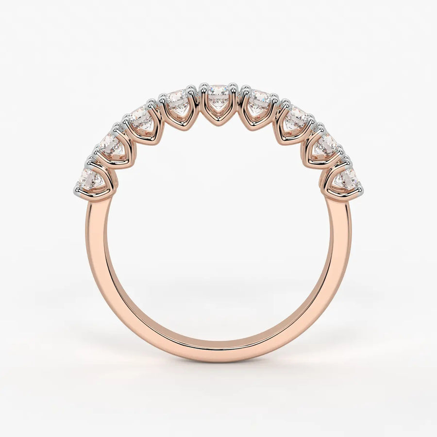 Round Eternity Stack Ladies Ring
