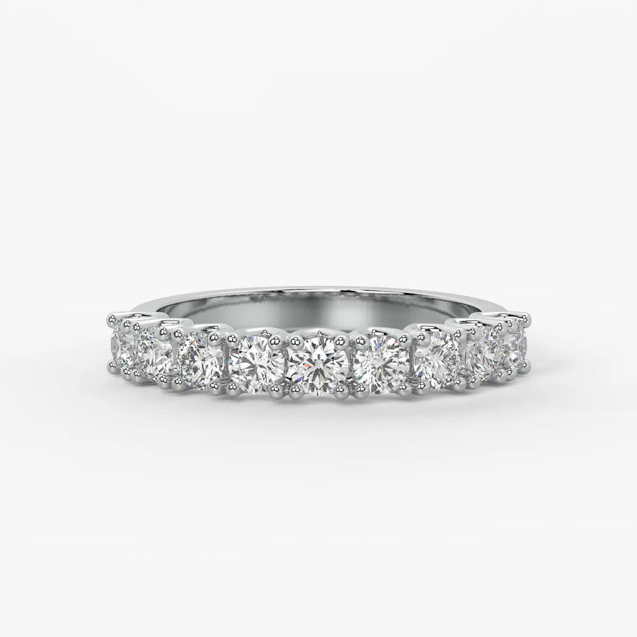 Round Eternity Stack Ladies Ring