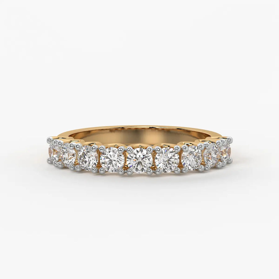 Round Eternity Stack Ladies Ring