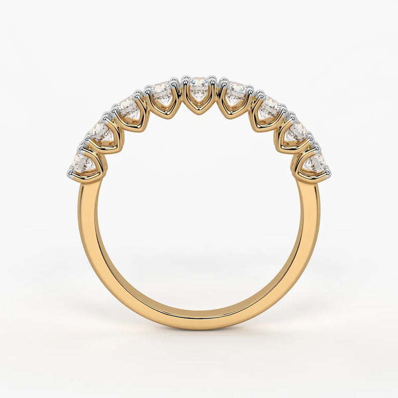 Round Eternity Stack Ladies Ring
