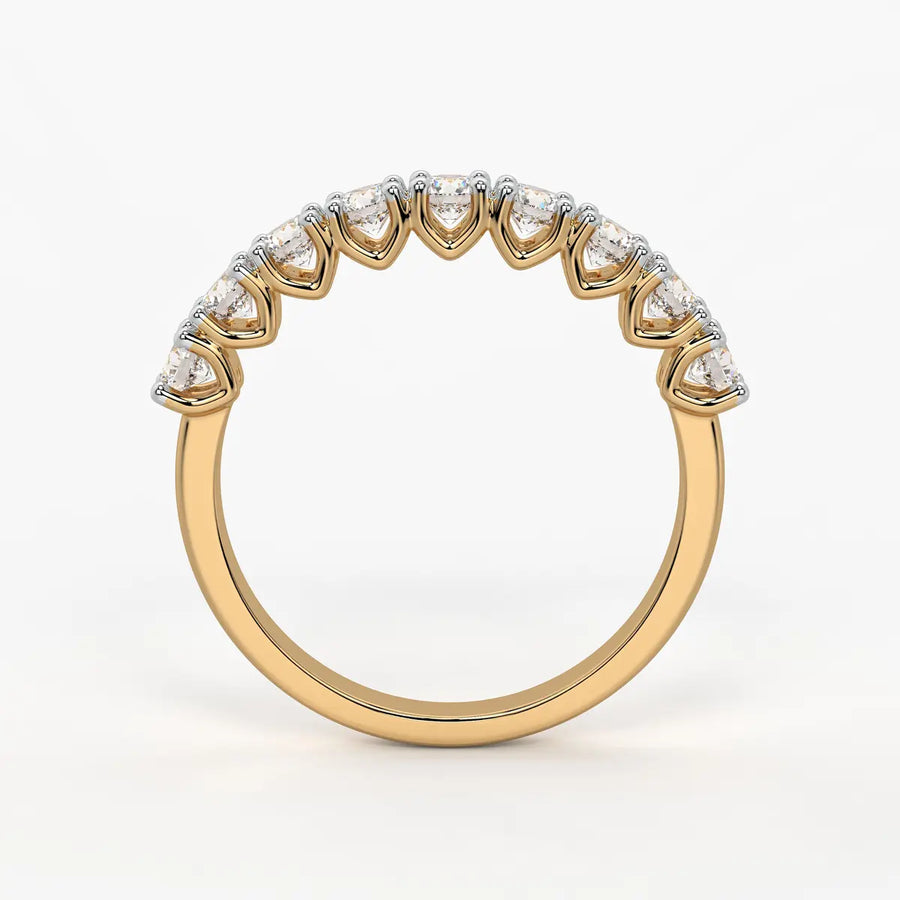 Round Eternity Stack Ladies Ring