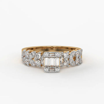 Aurora Mosaic Diamond Ring