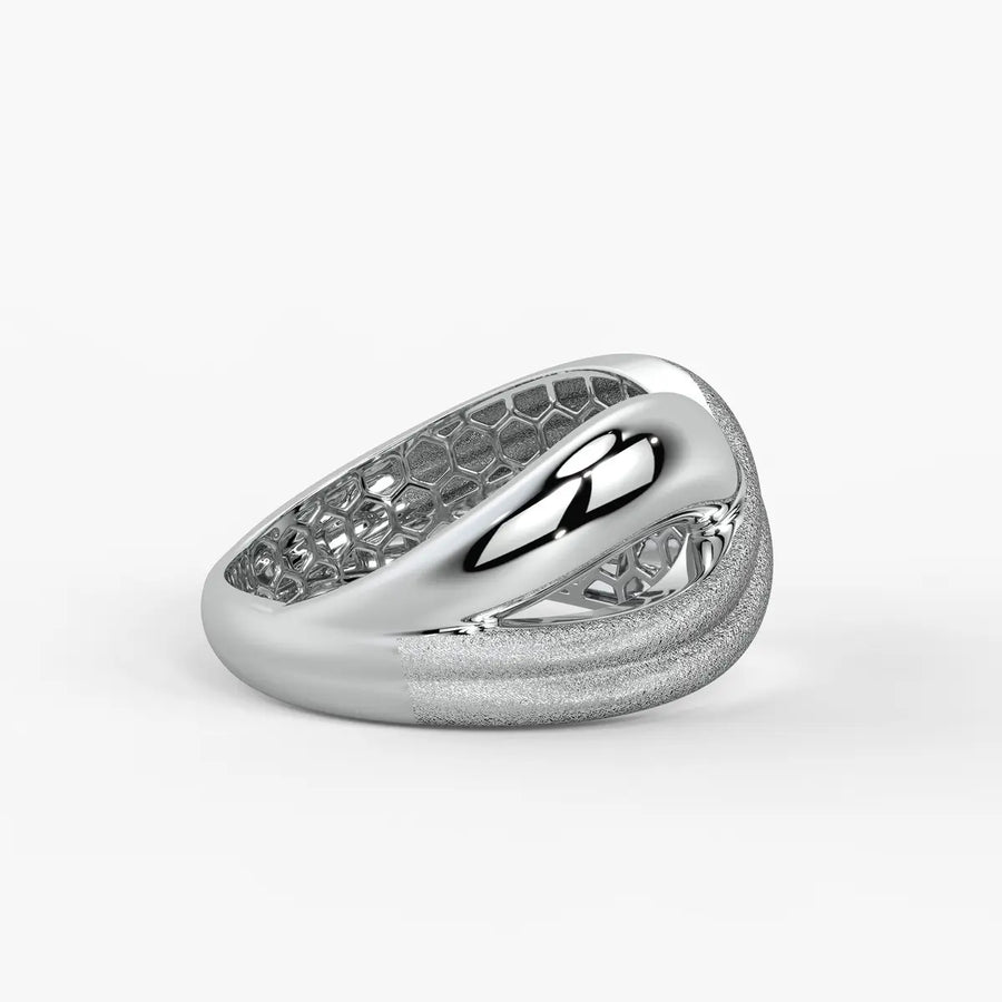Triple Groove Band Ladies Ring