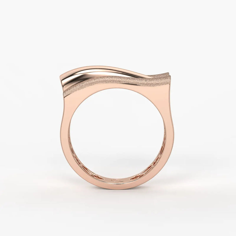 Split Curve Statement Ladies Ring