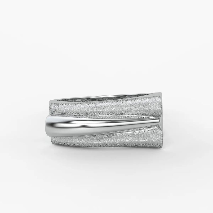 Split Curve Statement Ladies Ring