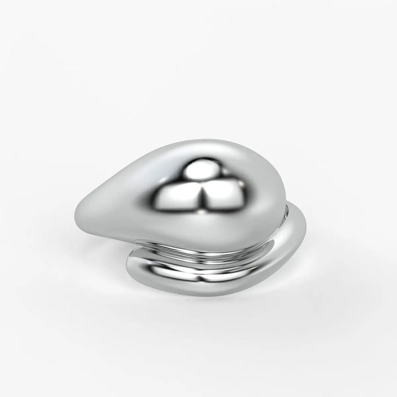 Fluid Shell Statement Ladies Ring