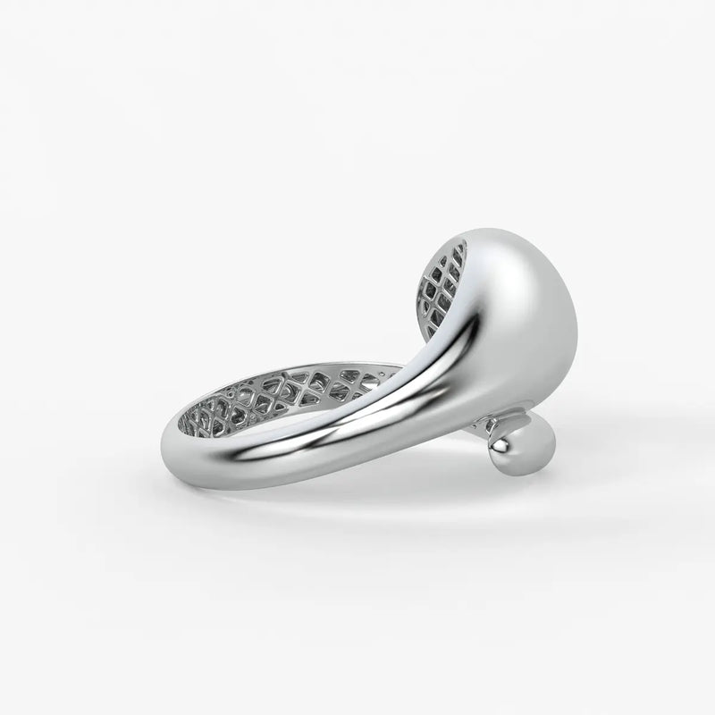 Fluid Shell Statement Ladies Ring