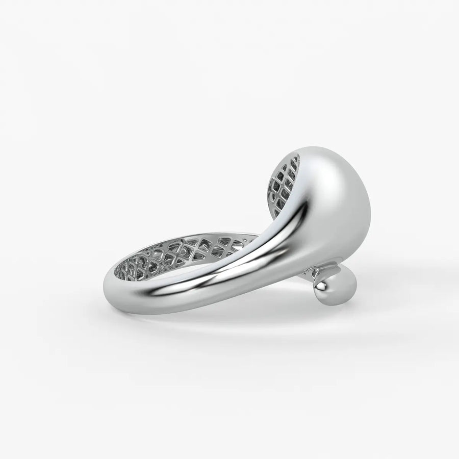 Fluid Shell Statement Ladies Ring