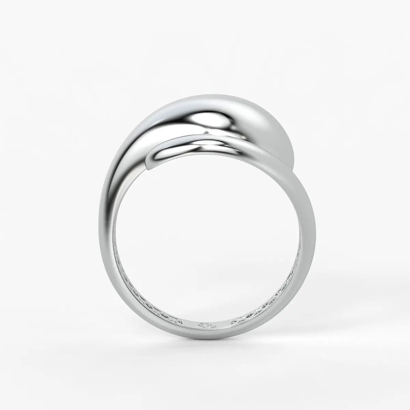 Fluid Shell Statement Ladies Ring