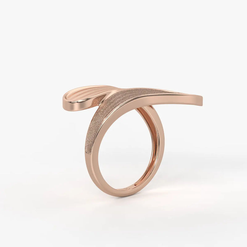 Wave Panel Statement Ladies Ring