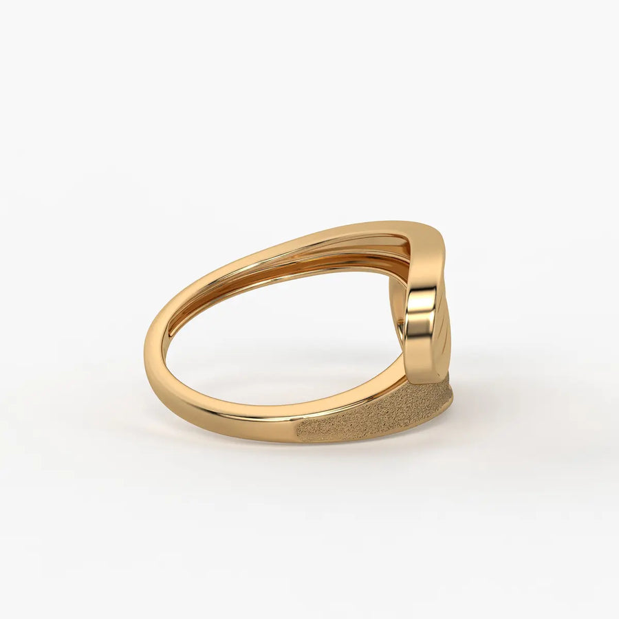 Wave Panel Statement Ladies Ring