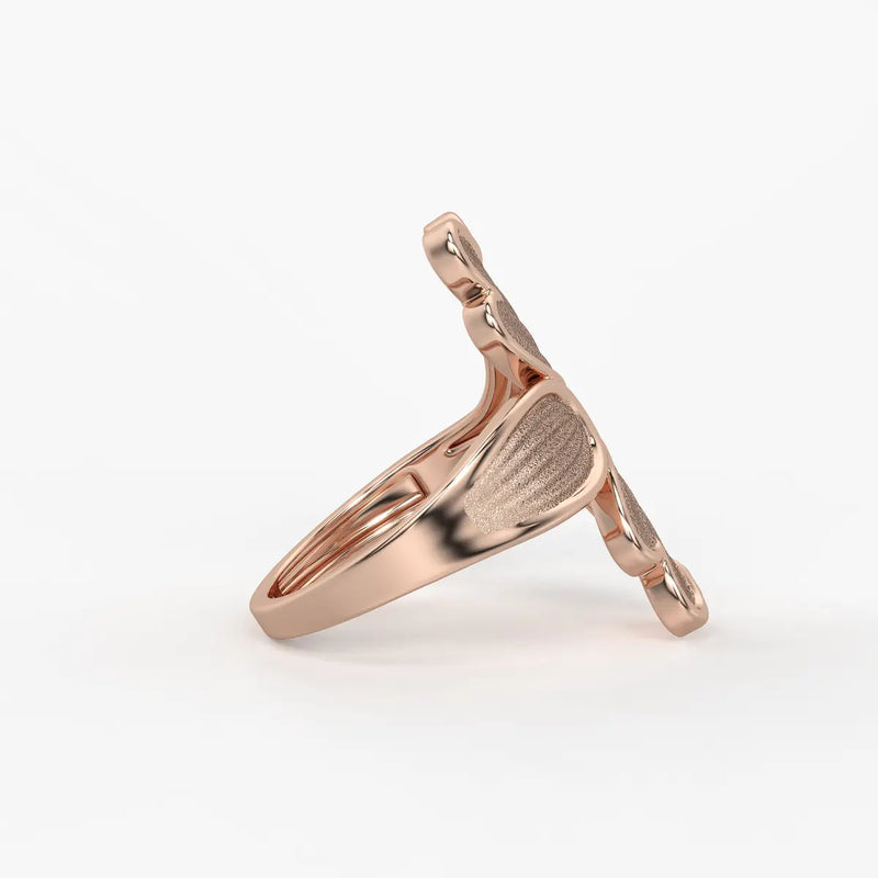 Leaf Bloom Statement Ladies Ring