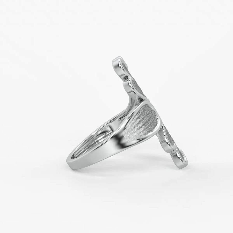 Leaf Bloom Statement Ladies Ring