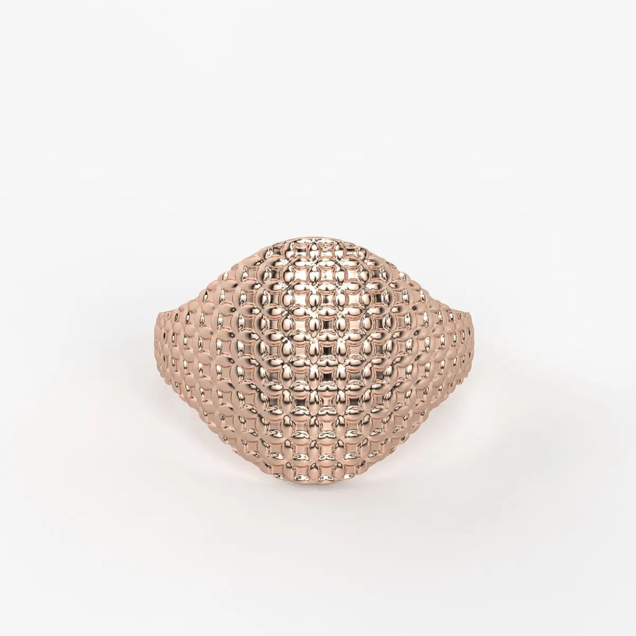 Hammered Dome Statement Ladies Ring