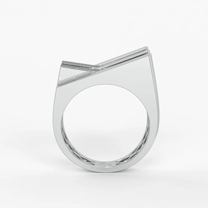 Flowing Wave Statement Ladies Ring