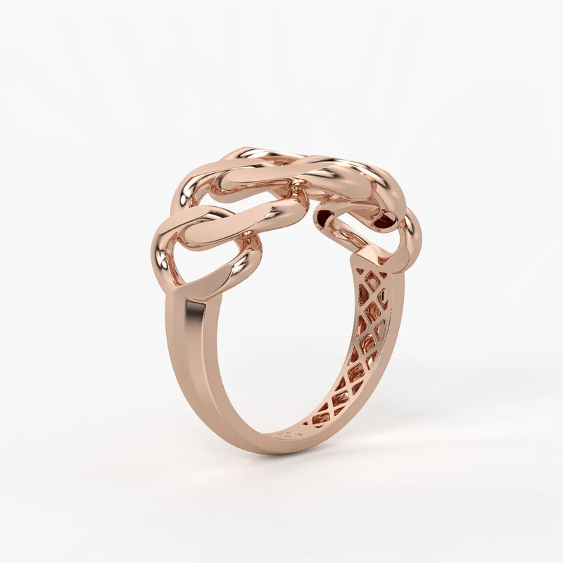 Curb Chain Statement Ladies Ring