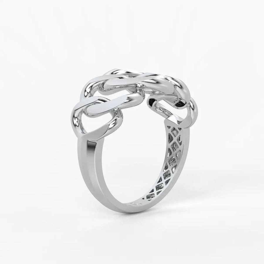 Curb Chain Statement Ladies Ring