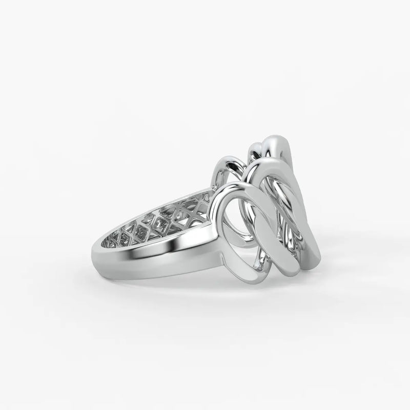 Curb Chain Statement Ladies Ring
