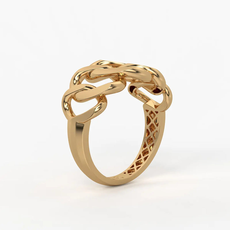 Curb Chain Statement Ladies Ring