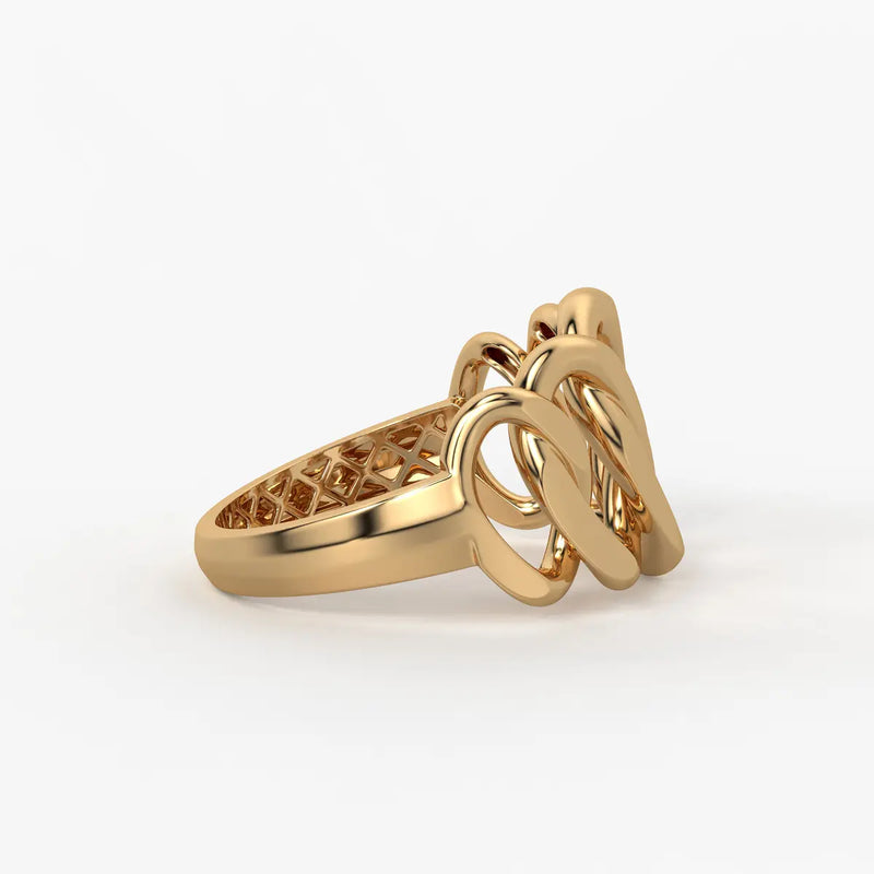 Curb Chain Statement Ladies Ring