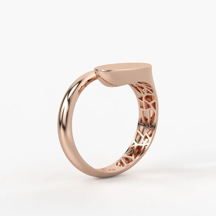 Oval Disc Statement Ladies Ring
