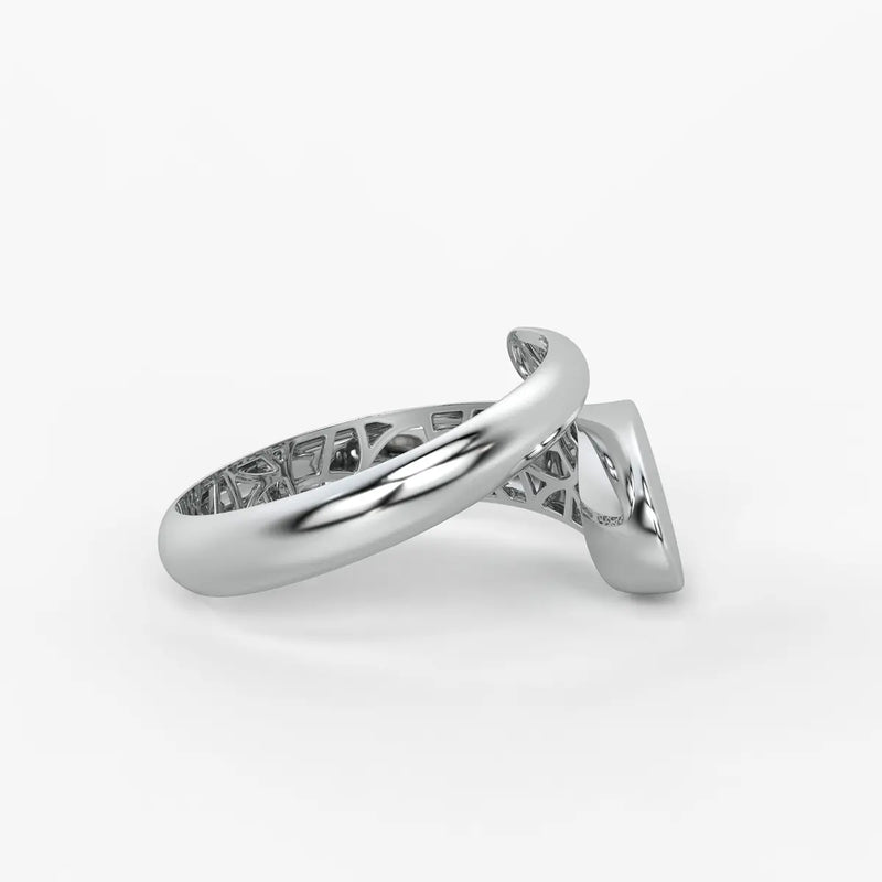 Oval Disc Statement Ladies Ring