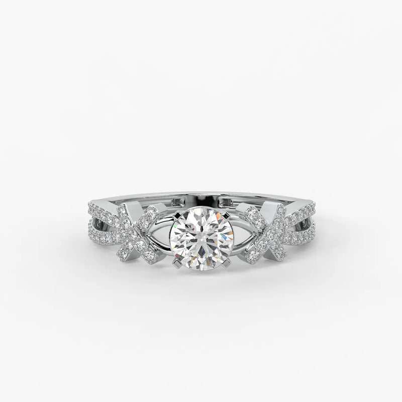 Zenvira Embrace Solitaire Diamond Ring