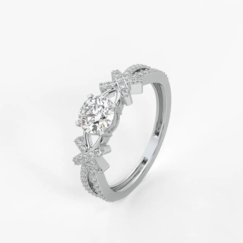 Zenvira Embrace Solitaire Diamond Ring