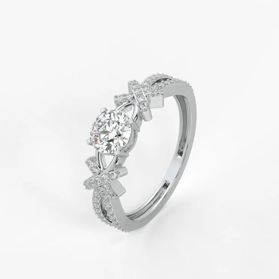 Zenvira Embrace Solitaire Diamond Ring