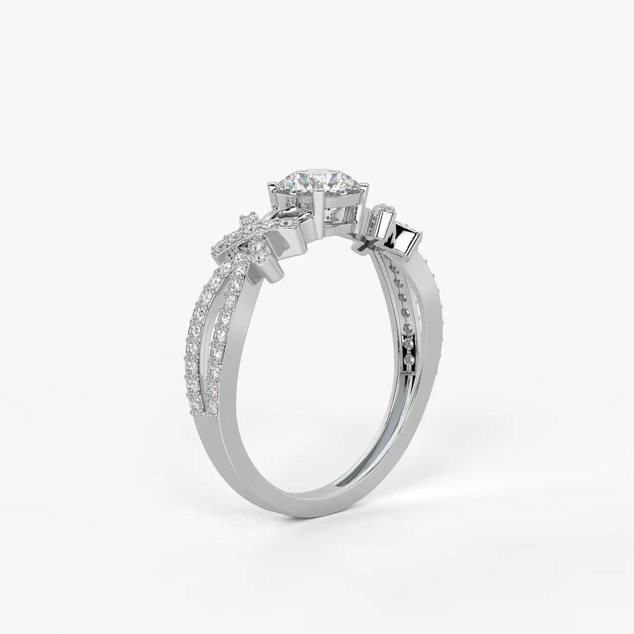 Zenvira Embrace Solitaire Diamond Ring