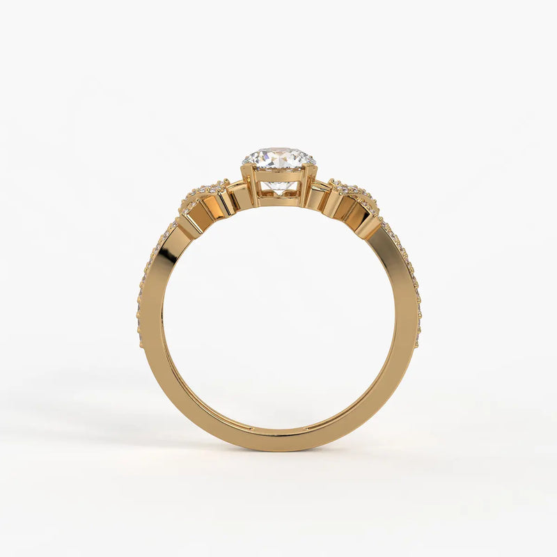 Zenvira Embrace Solitaire Diamond Ring