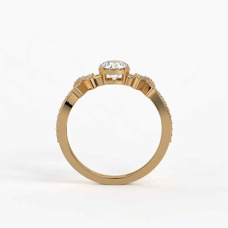 Zenvira Embrace Solitaire Diamond Ring