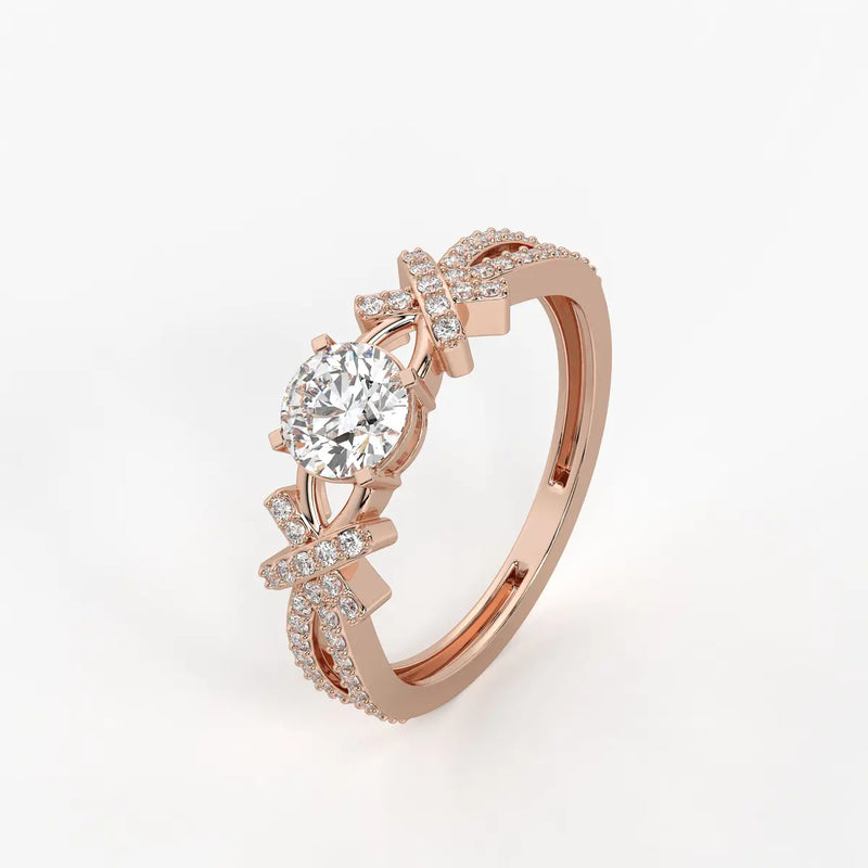 Zenvira Embrace Solitaire Diamond Ring