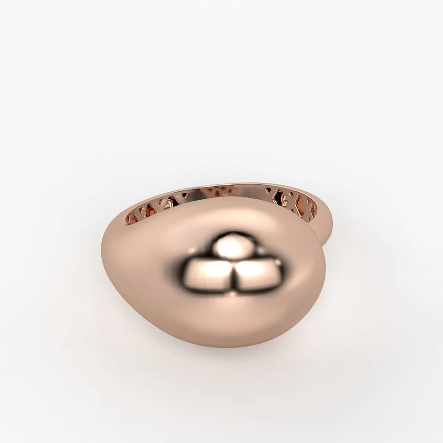 Fluid Wave Fashion Ladies Ring