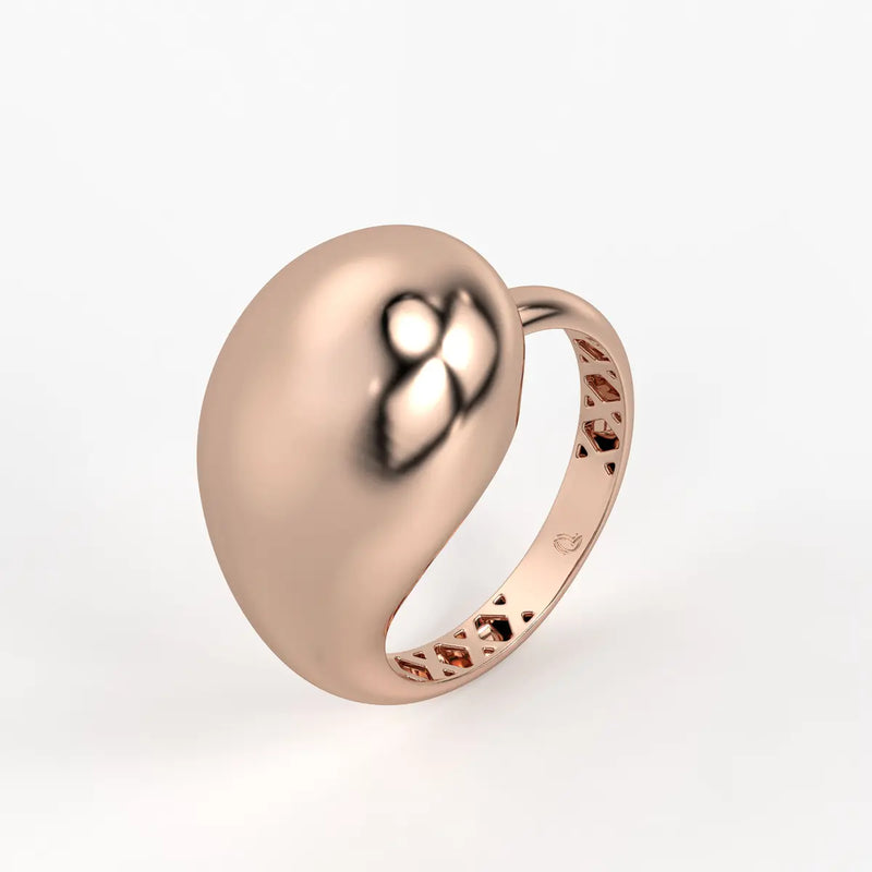 Fluid Wave Fashion Ladies Ring